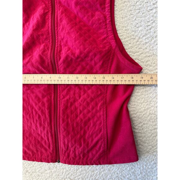 Columbia Womens Quilted Full Zip Fleece Vest Medium - Picture 3 of 6